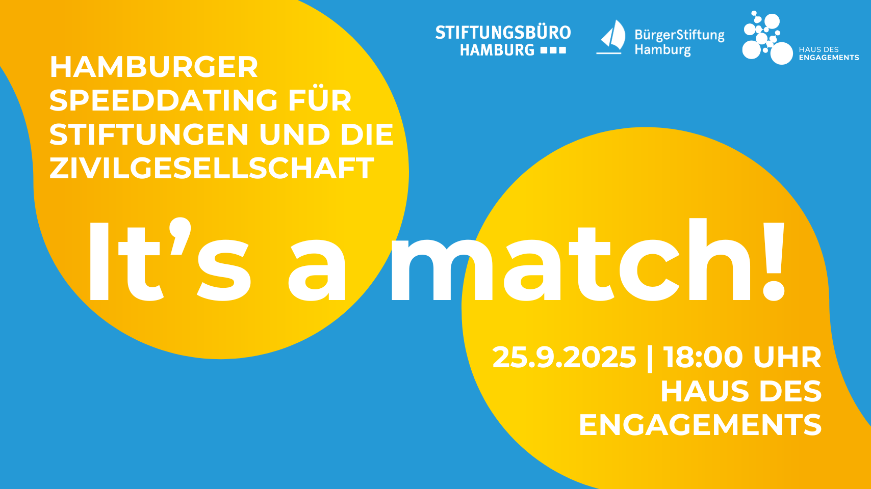 It’s a match! Hamburger Speeddating für Stiftungen und die Zivilgesellschaft