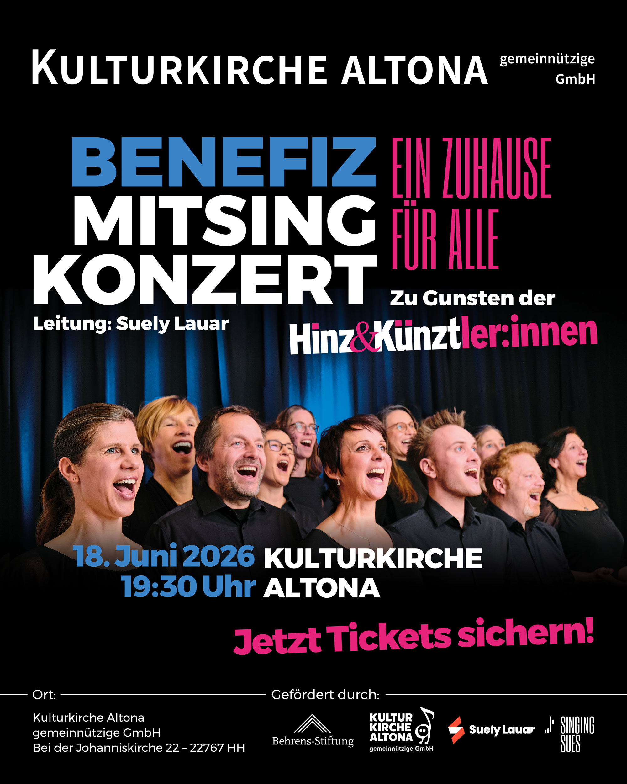 Benefiz Mitsingkonzert „Ein Zuhause für alle!“