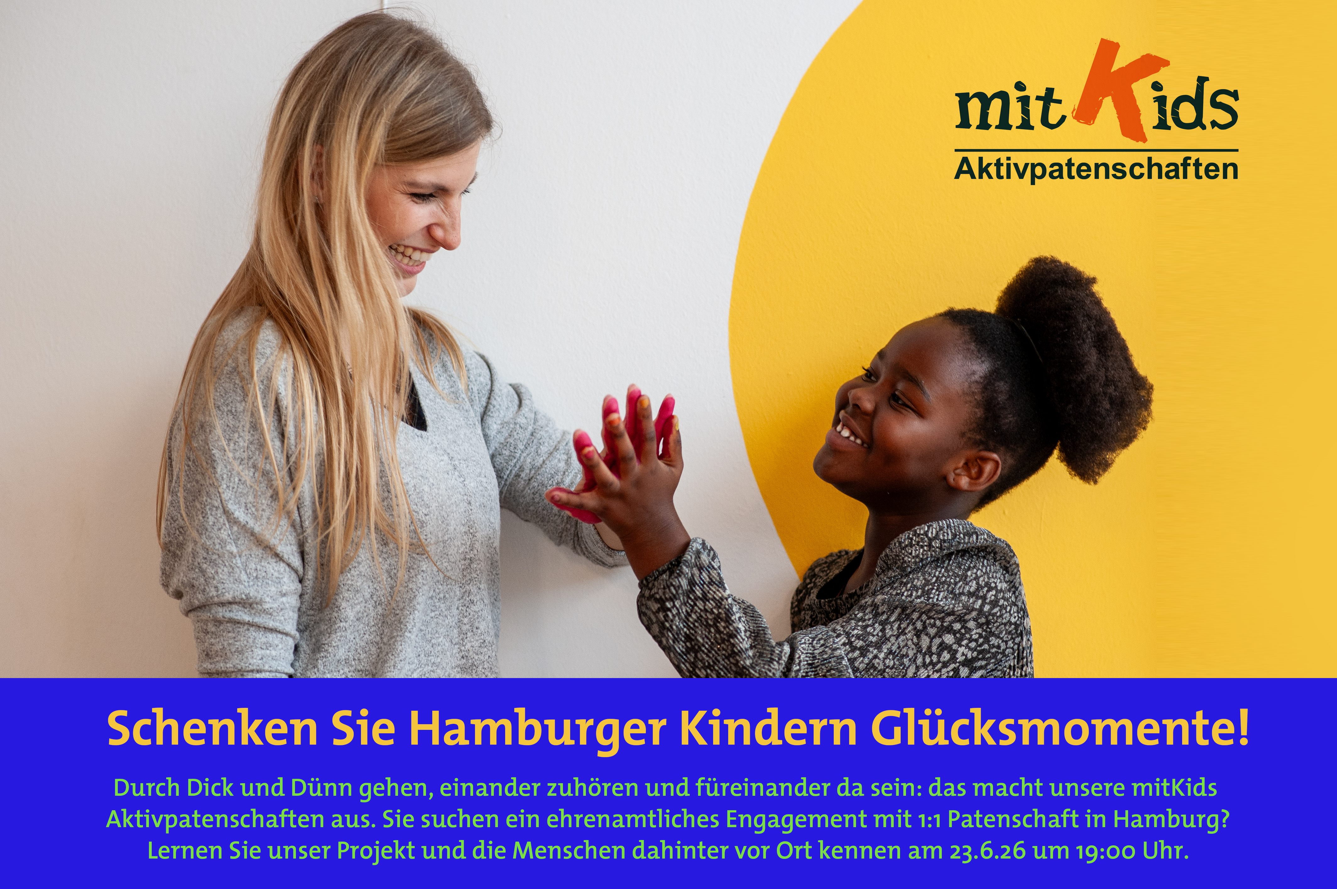 Ein Kind begleiten, Großes bewegen – Infoabend zu den mitKids Aktivpatenschaften Hamburg in der Villa Bondenwald am Niendorfer Gehege